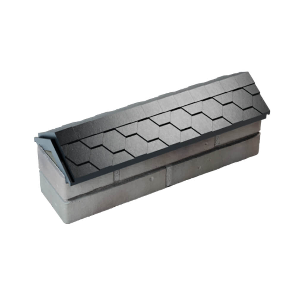 Парапет Zking Эверест Черный с посадкой на 0.5 кирпича (130мм) в Кукуштане фото