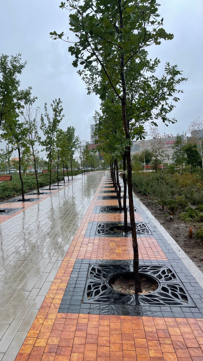 Приствольная решетка для дерева ZKING CRUST 1.2х1.2м Черная в Кукуштане фото