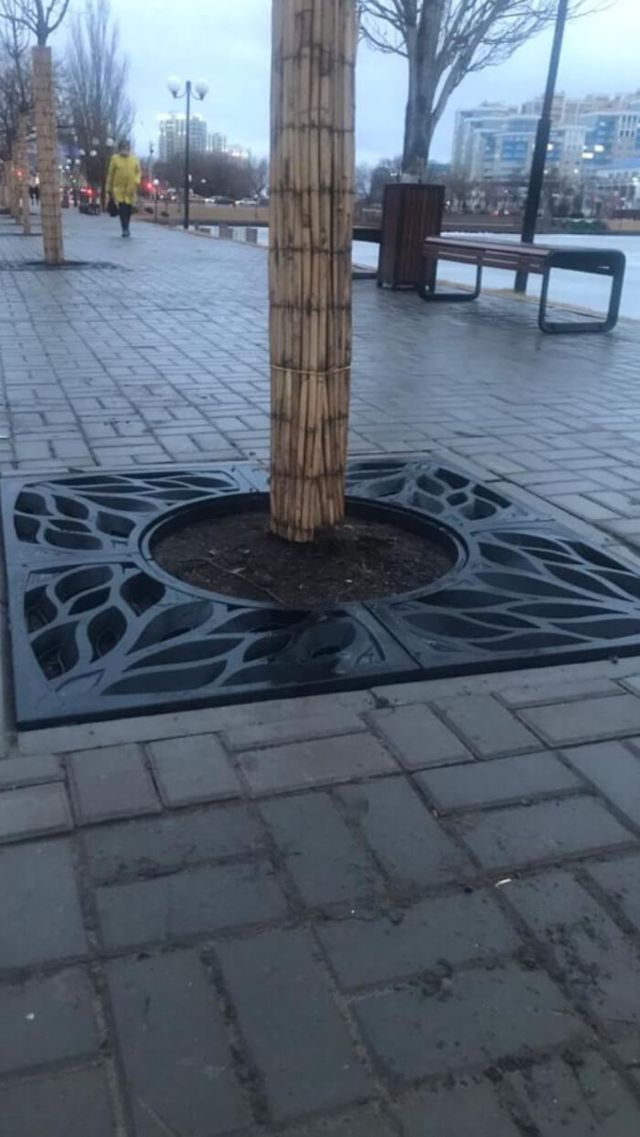 Приствольная решетка для дерева ZKING CRUST 1.2х1.2м Черная в Кукуштане фото