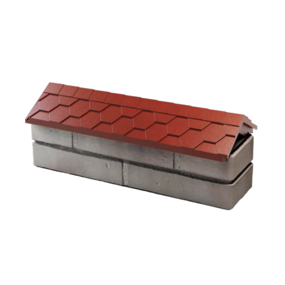 Парапет Zking Эверест Красный с посадкой на 0.5 кирпича (130мм) в Кукуштане фото