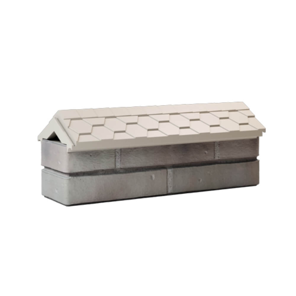 Парапет Zking Эверест Бежевый с посадкой на 0.5 кирпича (130мм) Кукуштан фото