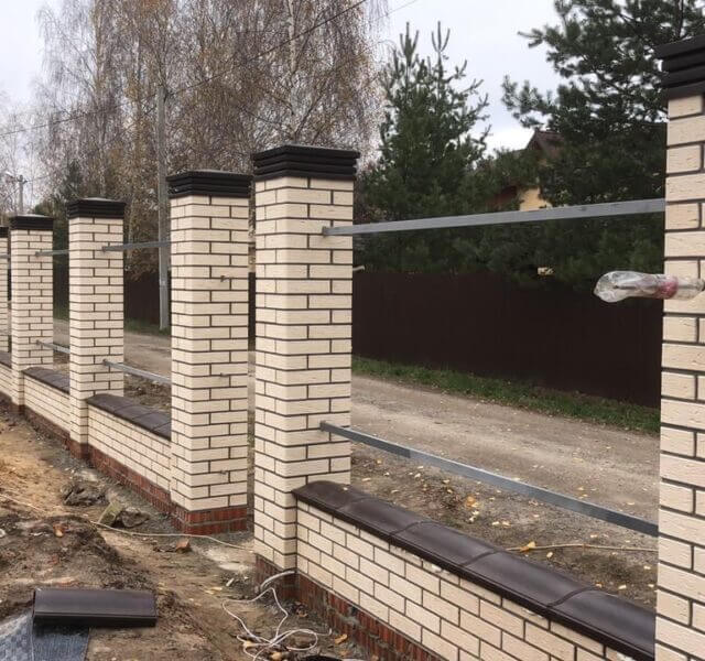 Колпак Zking Бона ХайТек Коричневый на столб 1.5х1.5 кирпича (385х385мм) в Кукуштане фото