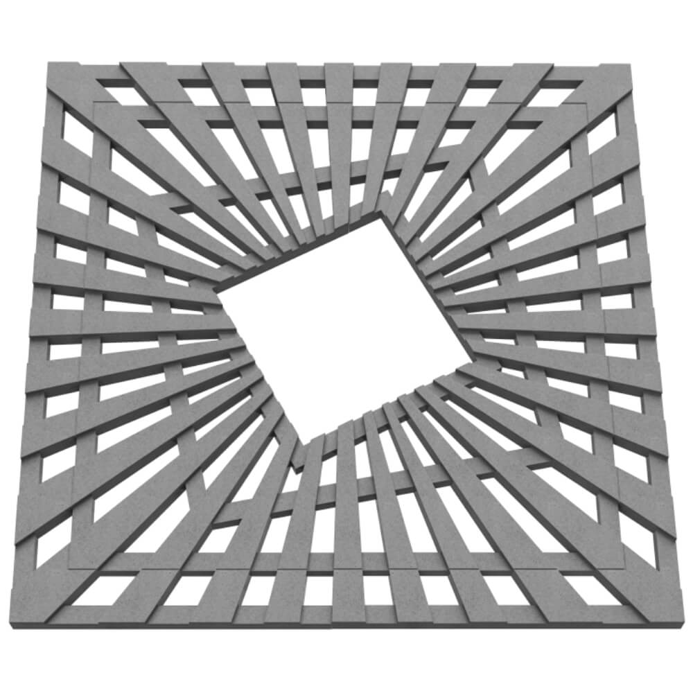 Приствольная решетка для дерева ZKING ATMOSPHERE 1.2х1.2м Серая в Кукуштане фото