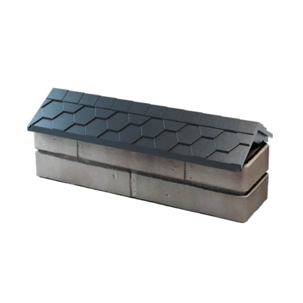 Парапет Zking Эверест Серый с посадкой на 0.5 кирпича (130мм) в Кукуштане фото