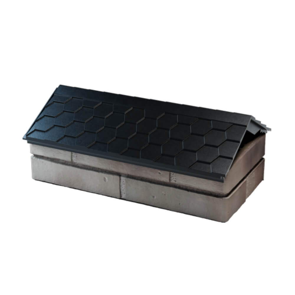 Парапет Zking Эверест Черный с посадкой на 1 кирпич (200/225/255мм) в Кукуштане фото