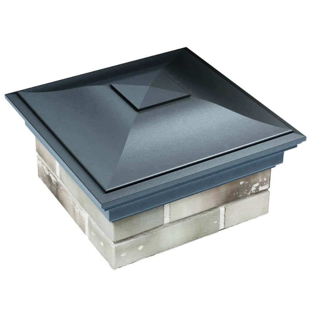 Колпак Zking Монблан Серый на столб 1.5х1.5 кирпича (385х385мм) в Кукуштане фото