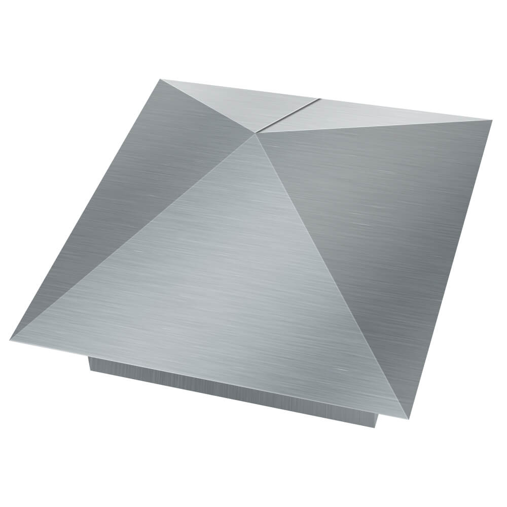 Колпак металлический 380х380мм оцинкованный заборный Кукуштан фото