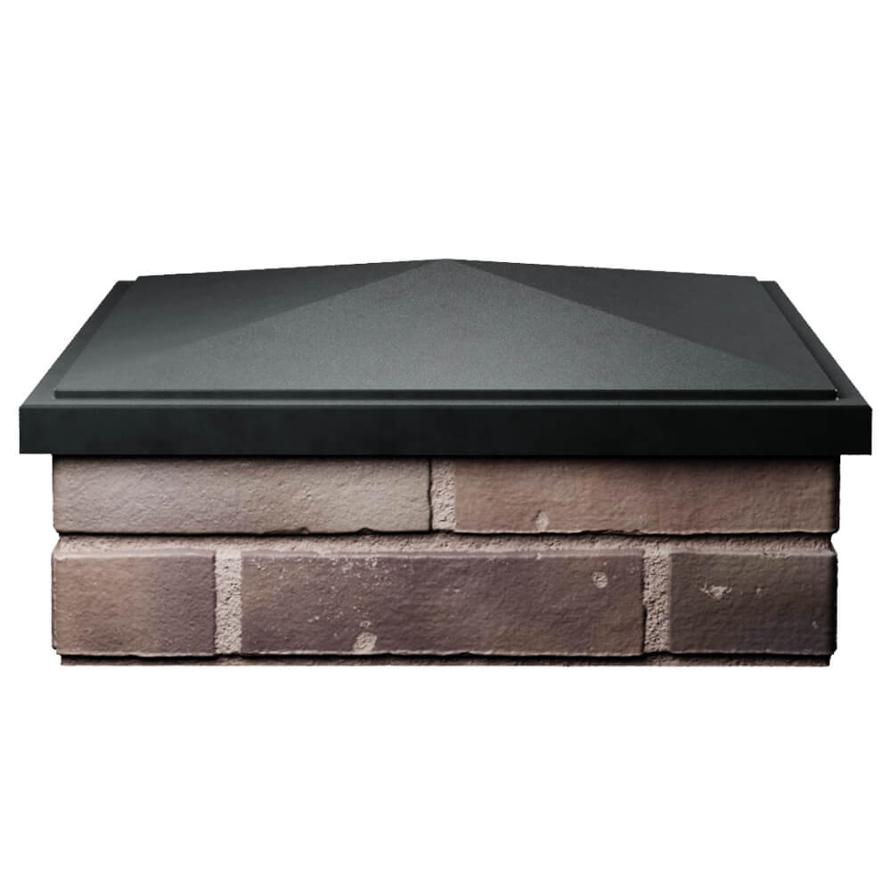 Колпак Zking БонаМоно Черный на столб 2х2 кирпича (515х515, 530х530мм) Кукуштан фото