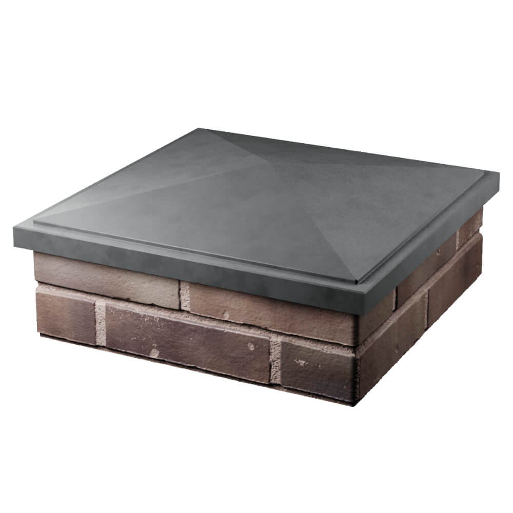 Колпак Zking БонаМоно Серый на столб 2х2 кирпича (515х515, 530х530мм) в Кукуштане фото