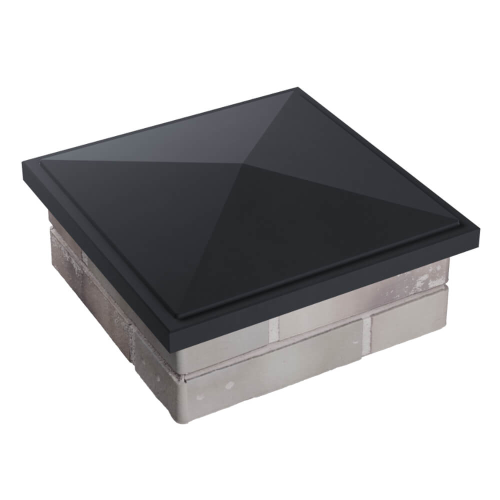 Колпак Zking БонаМоно Серый на столб 1.5х1.5 кирпича (385х385, 400х400мм) в Кукуштане фото