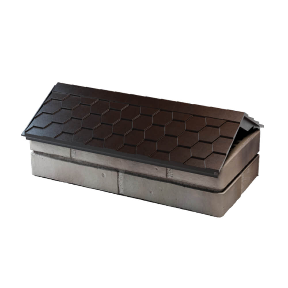 Парапет Zking Эверест Коричневый с посадкой на 1 кирпич (200/225/255мм) в Кукуштане фото