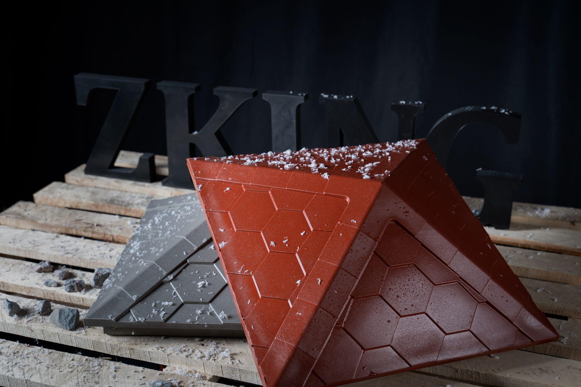 Колпак Zking Эверест Красный на столб 1.5х1.5 кирпича (390х390мм) в Кукуштане фото