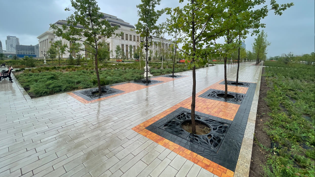 Приствольная решетка для дерева ZKING CRUST 1.2х1.2м Черная в Кукуштане фото