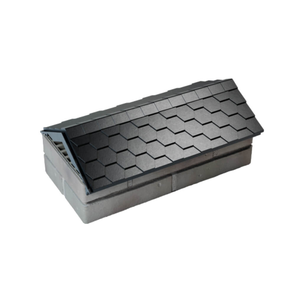 Парапет Zking Эверест Черный с посадкой на 1 кирпич (200/225/255мм) в Кукуштане фото