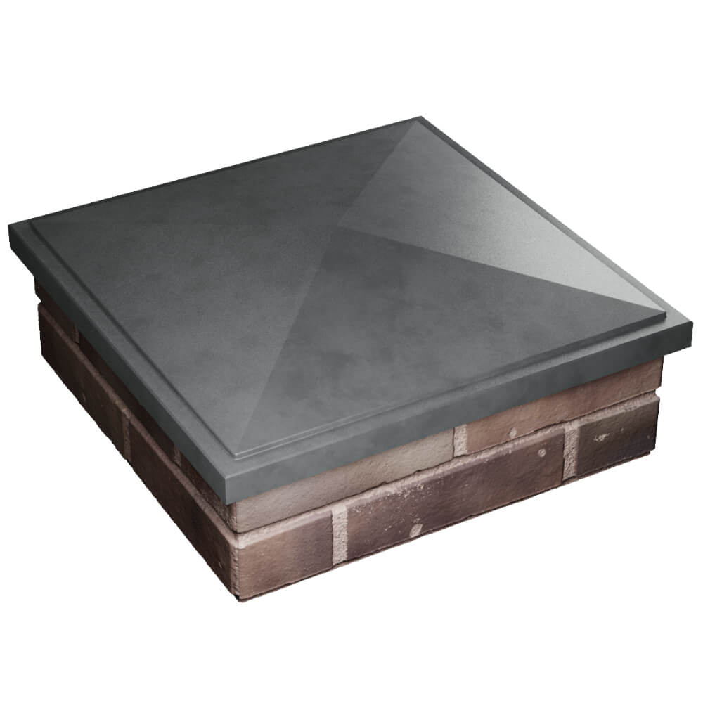 Колпак Zking БонаМоно Серый на столб 2х2 кирпича (515х515, 530х530мм) в Кукуштане фото