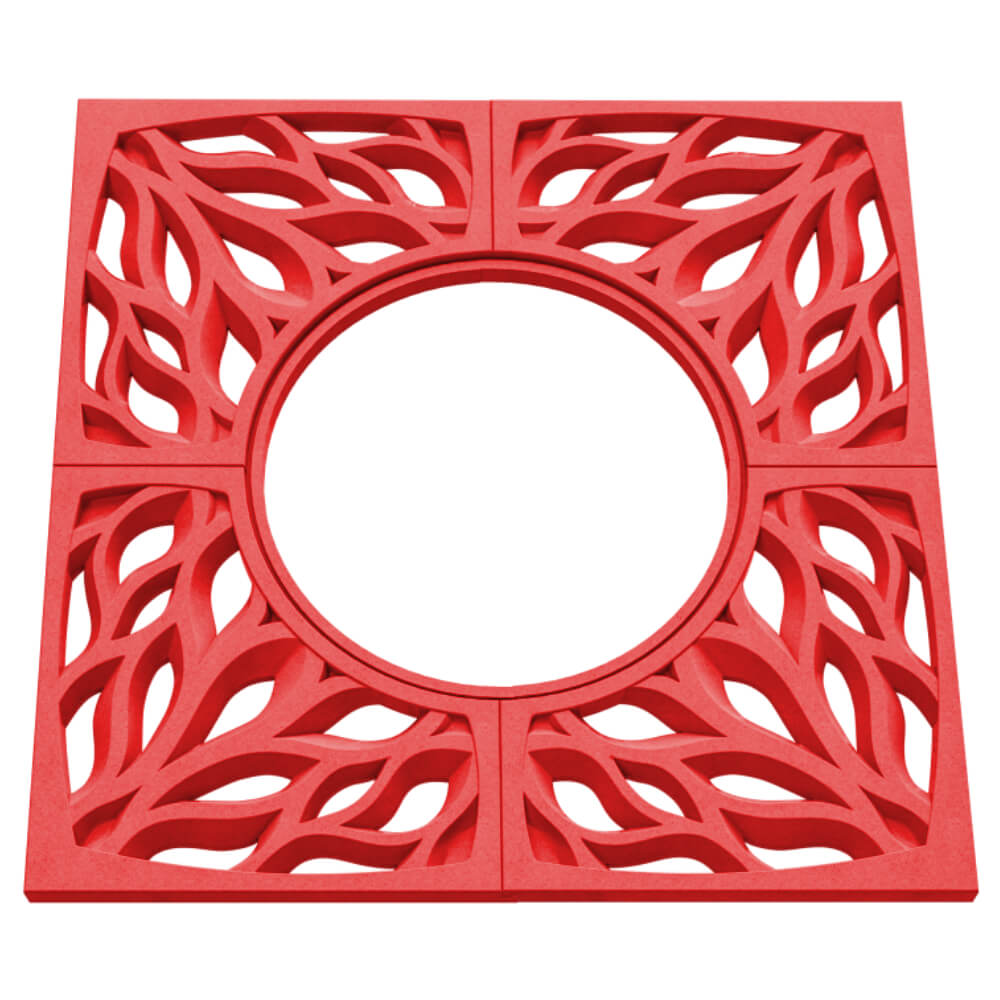 Приствольная решетка для дерева ZKING CRUST 1.2х1.2м Красная в Кукуштане фото