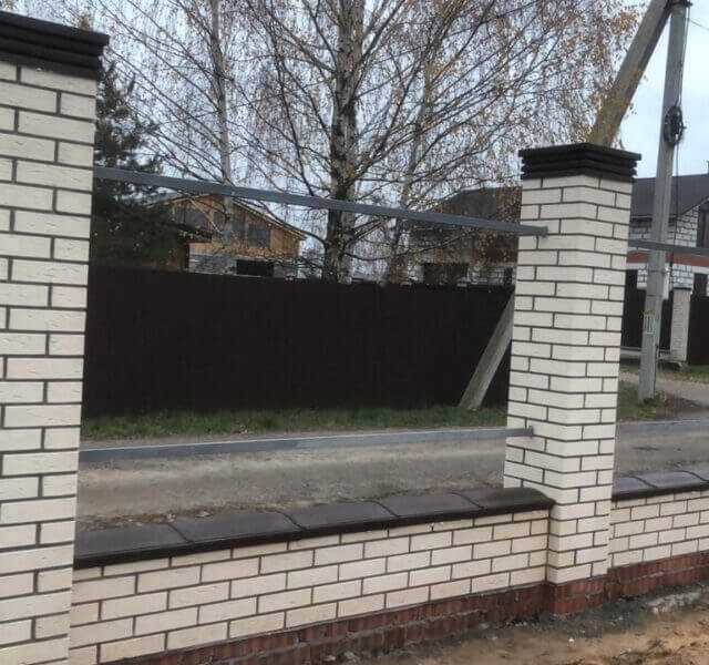 Колпак Zking Бона ХайТек Коричневый на столб 1.5х1.5 кирпича (385х385мм) в Кукуштане фото