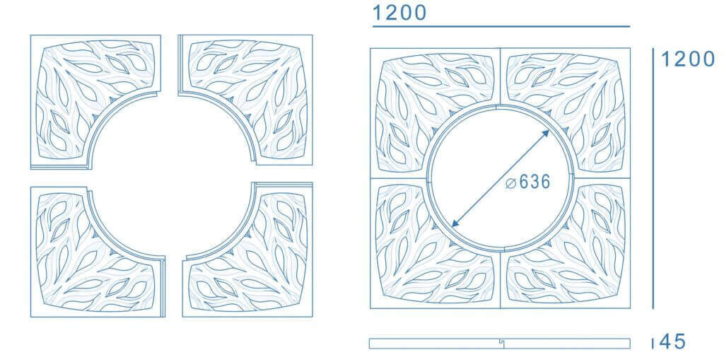 Приствольная решетка для дерева ZKING CRUST 1.2х1.2м Черная в Кукуштане фото