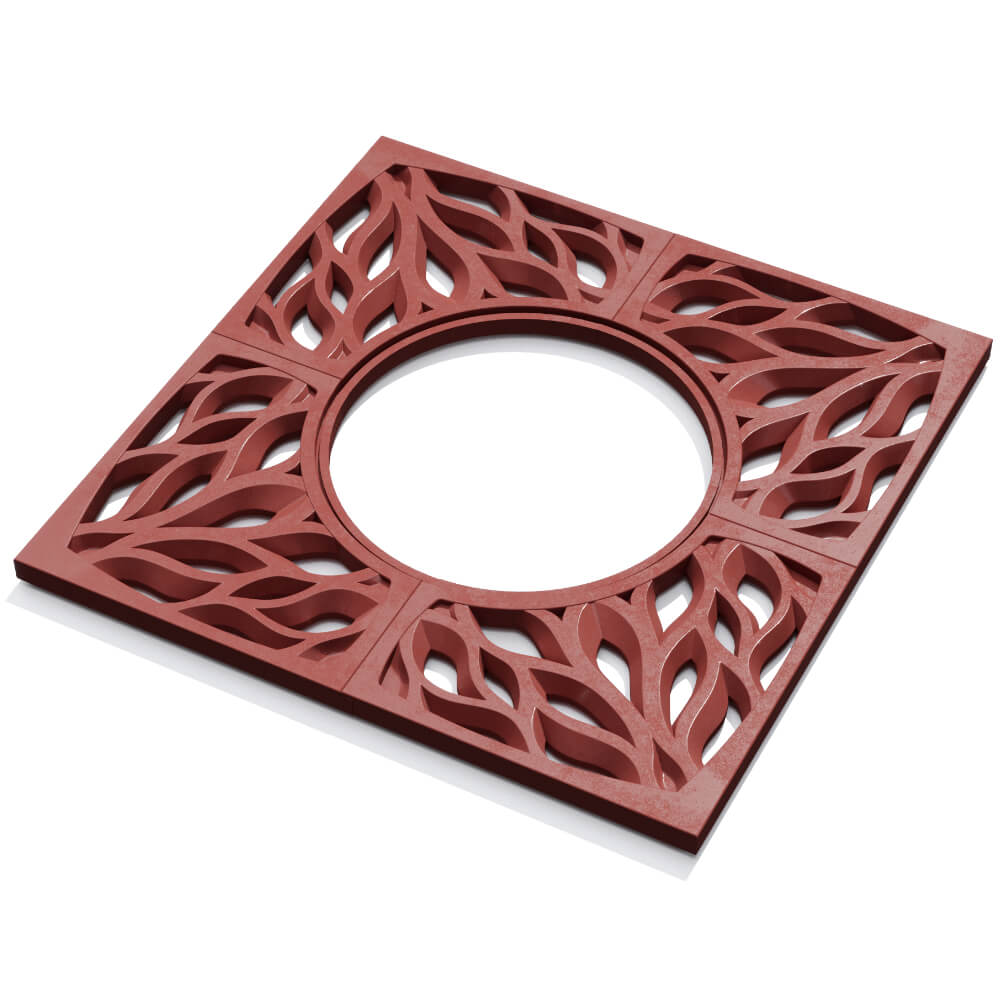 Приствольная решетка для дерева ZKING CRUST 1.2х1.2м Красная в Кукуштане фото