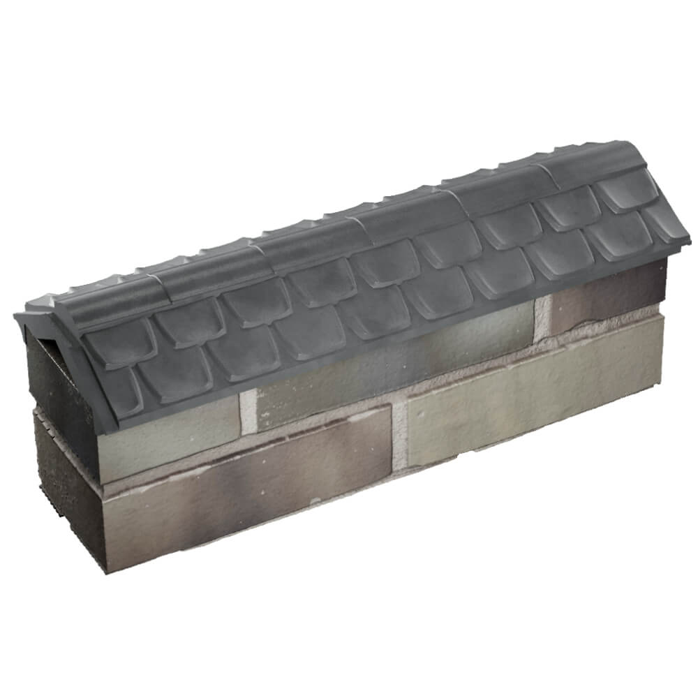 Парапет Zking Эльбрус Серый с посадкой на 0.5 кирпича (130мм) в Кукуштане фото