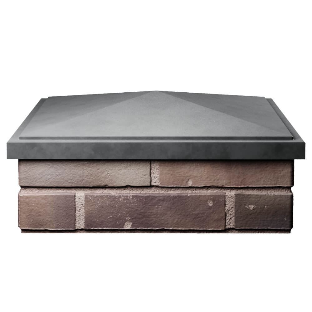 Колпак Zking БонаМоно Серый на столб 2х2 кирпича (515х515, 530х530мм) Кукуштан фото