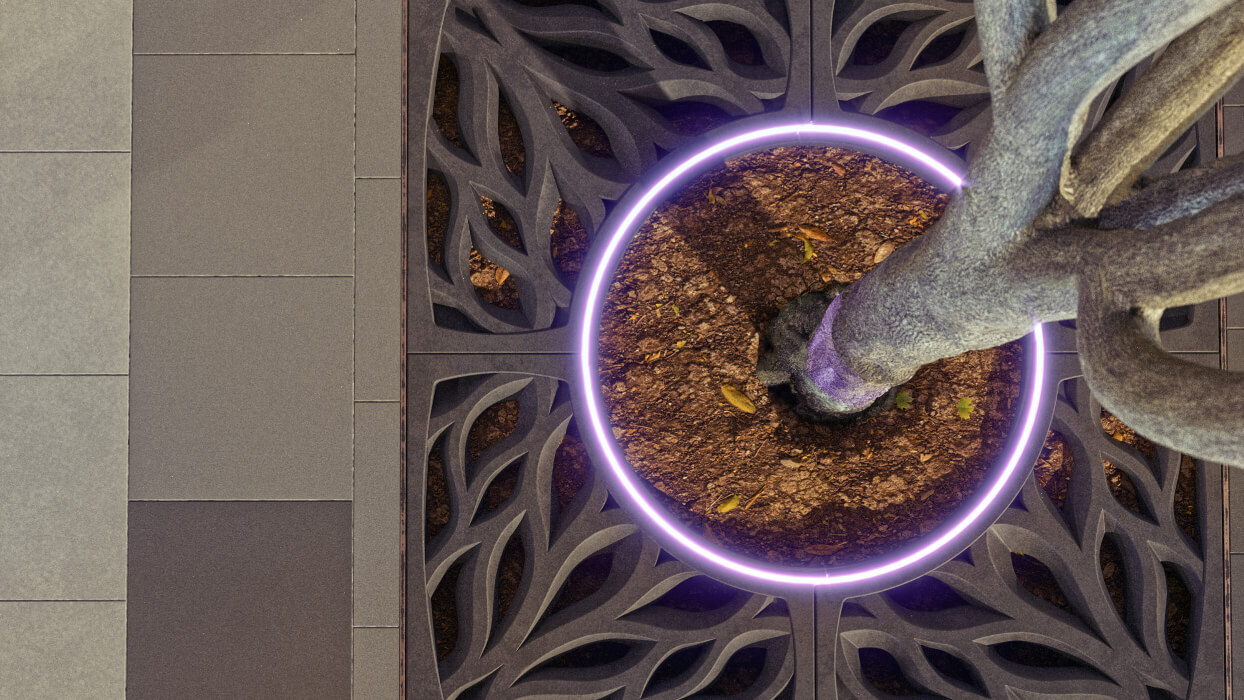 Приствольная решетка для дерева ZKING CRUST 1.2х1.2м Черная в Кукуштане фото