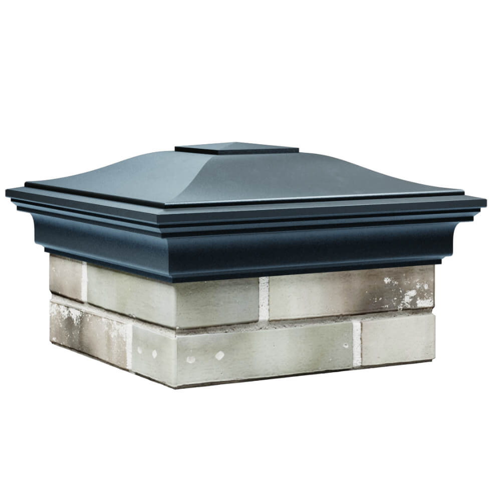 Колпак Zking Монблан Серый на столб 1.5х1.5 кирпича (385х385мм) в Кукуштане фото