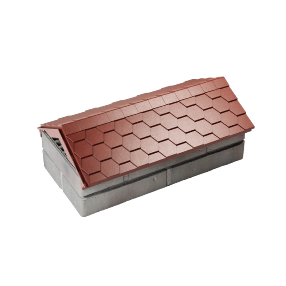 Парапет Zking Эверест Красный с посадкой на 1 кирпич (200/225/255мм) в Кукуштане фото