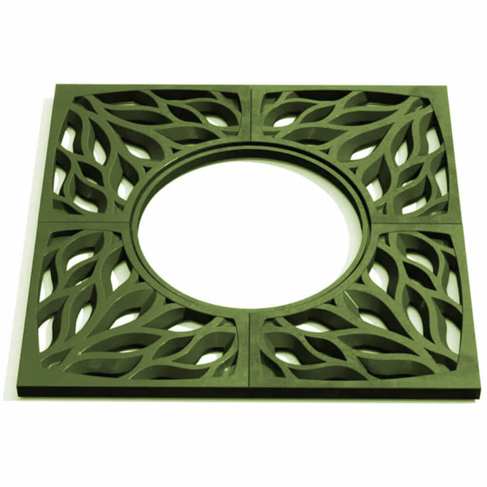 Приствольная решетка для дерева ZKING CRUST 1.2х1.2м Зеленая Кукуштан фото