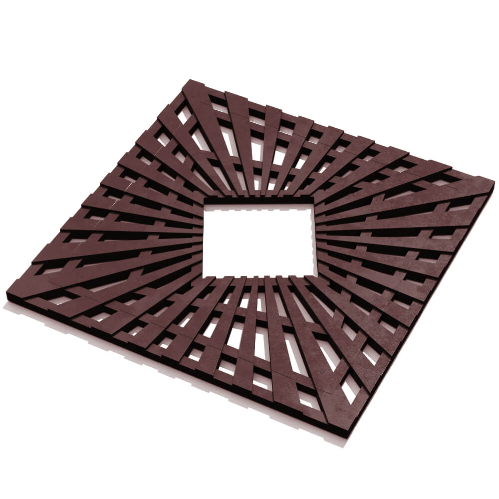 Приствольная решетка для дерева ZKING ATMOSPHERE 1.2х1.2м Коричневая в Кукуштане фото