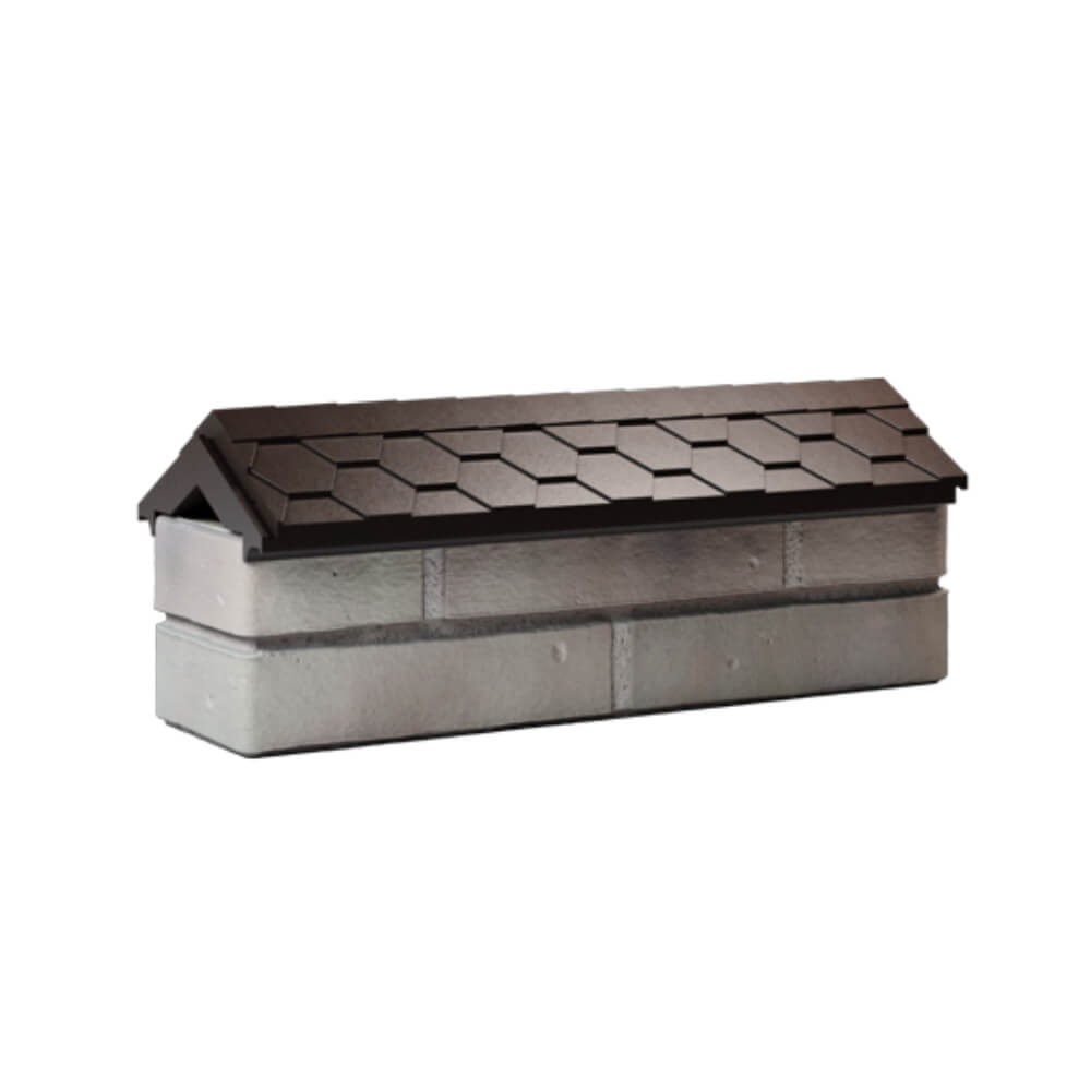 Парапет Zking Эверест Коричневый с посадкой на 0.5 кирпича (130мм) Кукуштан фото