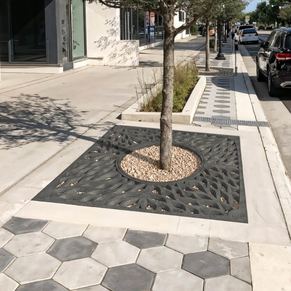 Приствольная решетка для дерева ZKING CRUST 2х2м Черная в Кукуштане фото