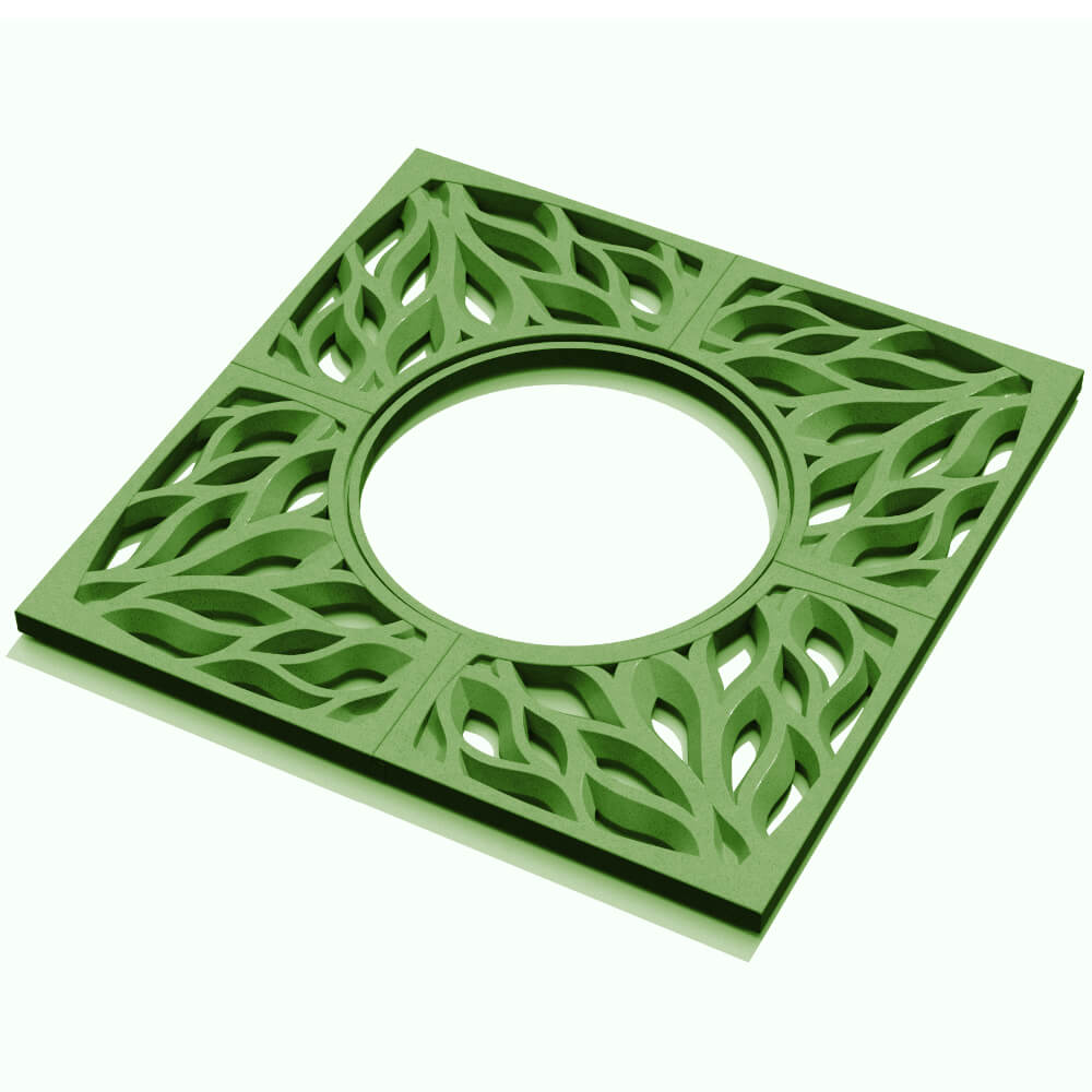 Приствольная решетка для дерева ZKING CRUST 1.2х1.2м Зеленая в Кукуштане фото