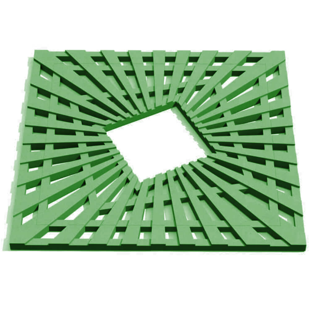 Приствольная решетка для дерева ZKING ATMOSPHERE 1.2х1.2м Зеленая Кукуштан фото