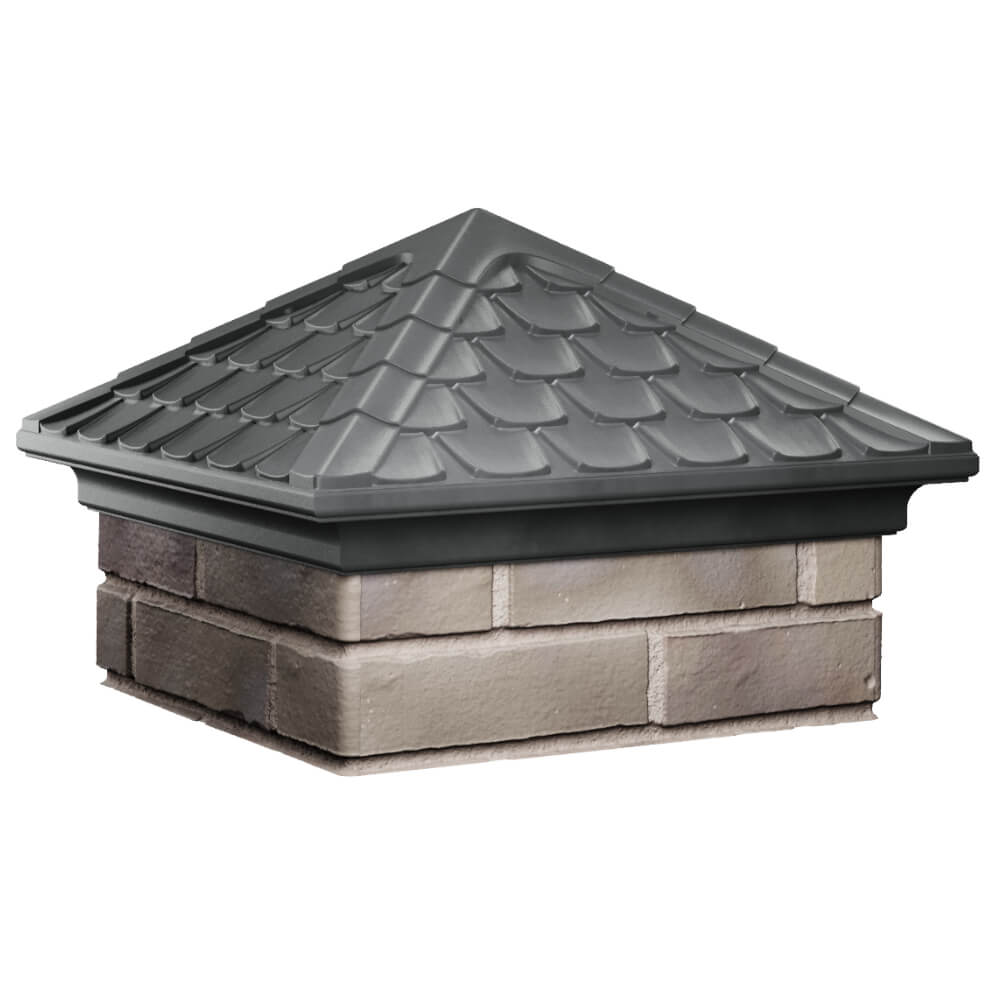 Колпак Zking Эльбрус Серый на столб 1.5х1.5 кирпича (385х385мм) в Кукуштане фото