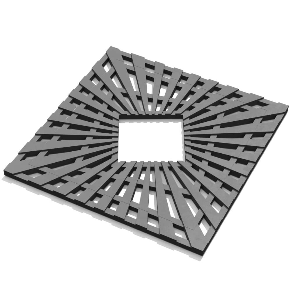 Приствольная решетка для дерева ZKING ATMOSPHERE 1.2х1.2м Серая в Кукуштане фото